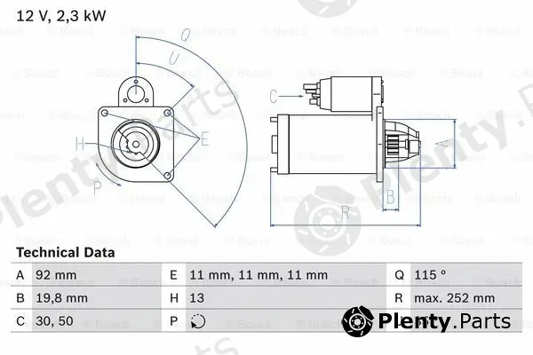 Bosch 0986020181 — Starter