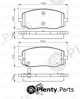 Bosch 0986494594 — Brake Pad Set, disc brake