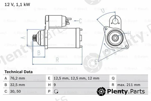 Bosch 0986017830 — Starter