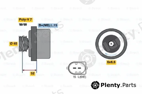 Bosch 01220AA1H0 — Alternator