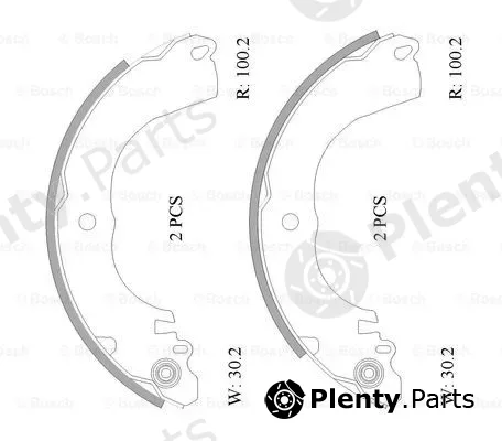 Bosch 0986AB1549 — Brake Shoe Set