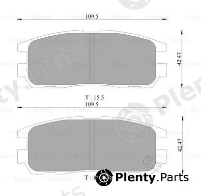 Bosch 0986505367 — Brake Pad Set, disc brake