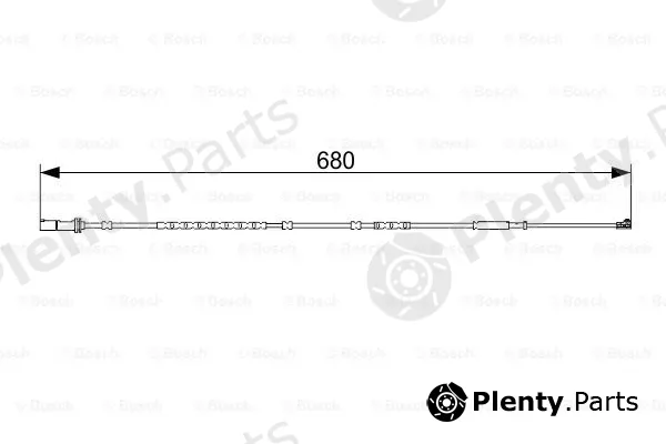 Bosch 1987473545 — Warning Contact, brake pad wear