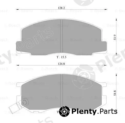 Bosch 0986AB2049 — Brake Pad Set, disc brake