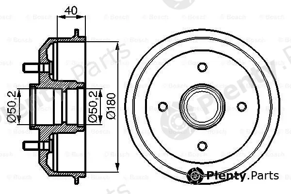 Bosch 0986477099 — Brake Drum