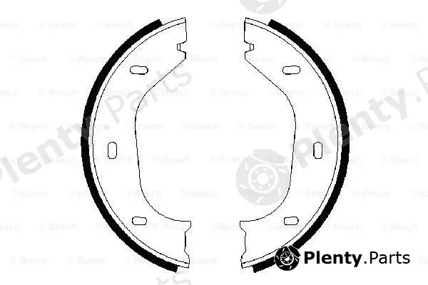 Bosch 0986487202 — Brake Shoe Set, parking brake