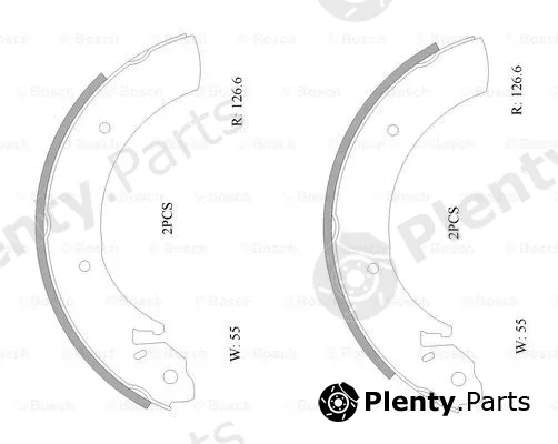Bosch 0986AB0886 — Brake Shoe Set