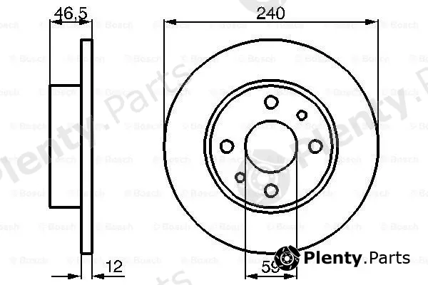 Bosch 0986478353 — Brake Disc