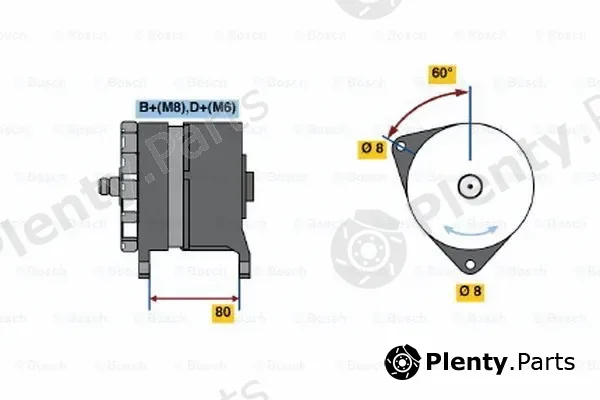 Bosch 0120469878 — Alternator