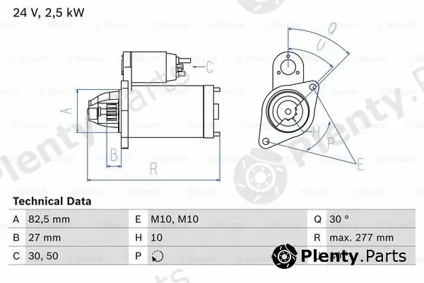 Bosch 0986013390 — Starter