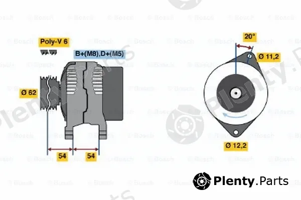 Bosch 0986040641 — Alternator