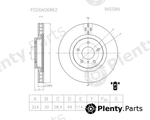 Bosch F026A06862 — Brake Disc