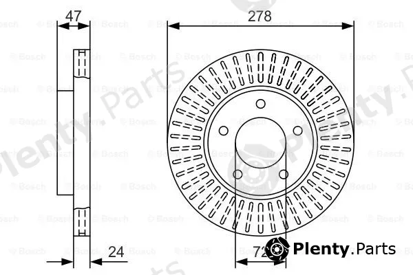 Bosch 0986479A52 — Brake Disc