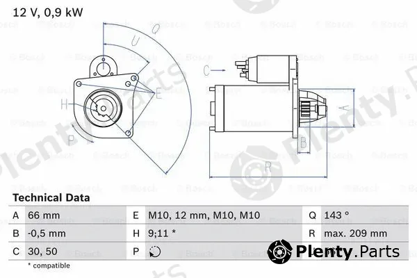 Bosch 0986018860 — Starter