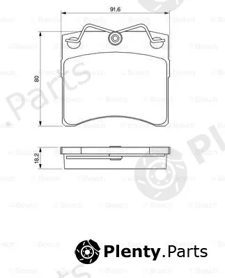 Bosch 0986460954 — Brake Pad Set, disc brake