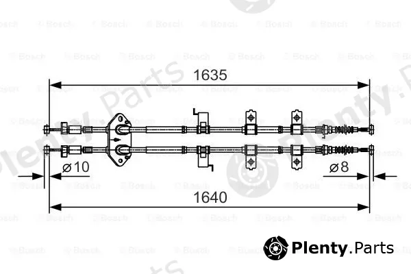 Bosch 1987482054 — Cable Pull, parking brake