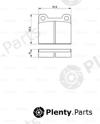 Bosch 0986460346 — Brake Pad Set, disc brake