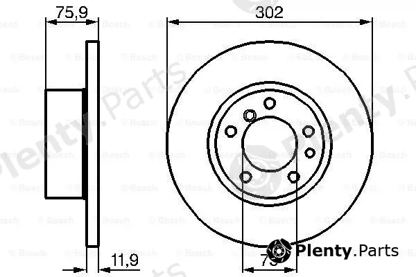 Bosch 0986478319 — Brake Disc