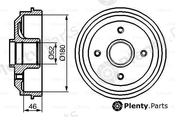Bosch 0986477116 — Brake Drum