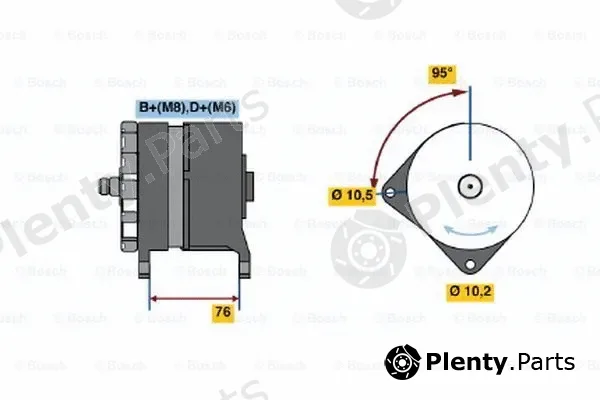 Bosch 0120469973 — Alternator