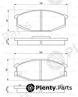 Bosch 0986468320 — Brake Pad Set, disc brake