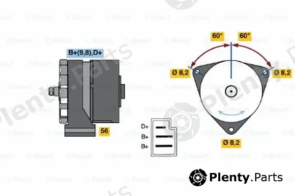 Bosch 0120489506 — Alternator