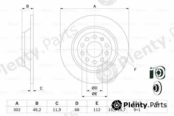 Bosch 0986479257 — Brake Disc