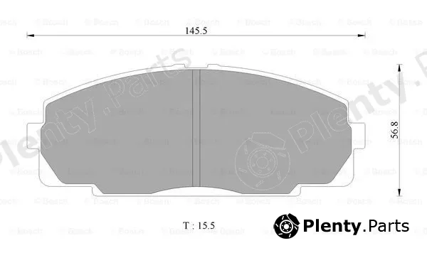 Bosch 0986AB2072 — Brake Pad Set, disc brake