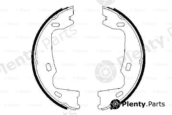 Bosch 0986487214 — Brake Shoe Set, parking brake