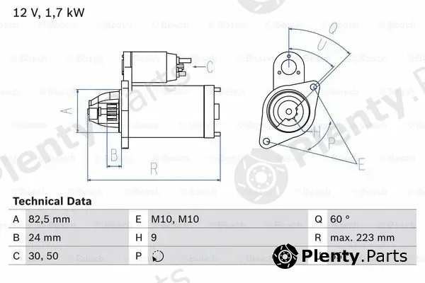 Bosch 0986023370 — Starter