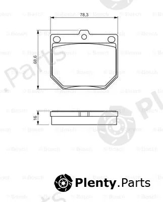 Bosch 0986494579 — Brake Pad Set, disc brake