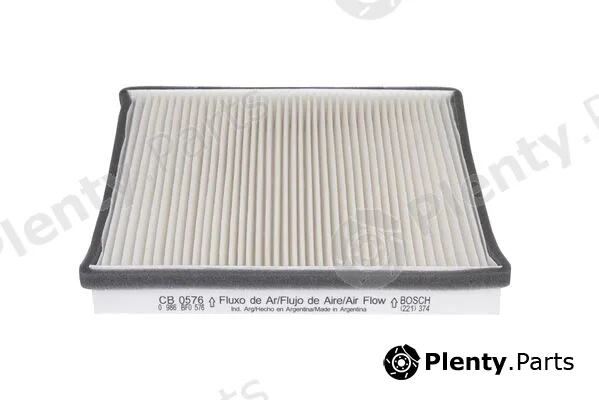 Bosch 0986BF0576 — Filter, cabin air