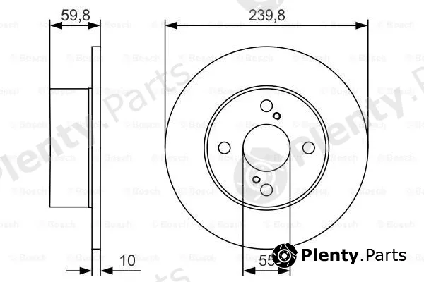 Bosch 0986479T96 — Brake Disc