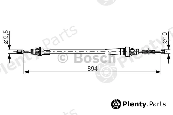 Bosch 1987482365 — Cable Pull, parking brake
