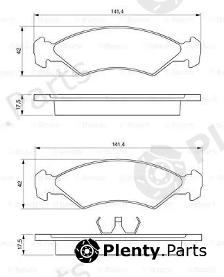 Bosch 0986468570 — Brake Pad Set, disc brake