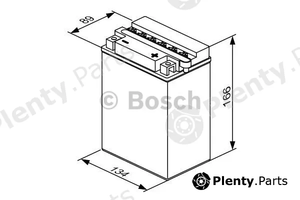 Bosch 0092M4F360 — Starter Battery M4 Fresh Pack