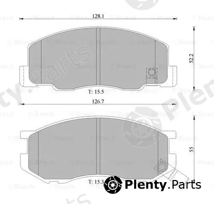 Bosch 0986505005 — Brake Pad Set, disc brake
