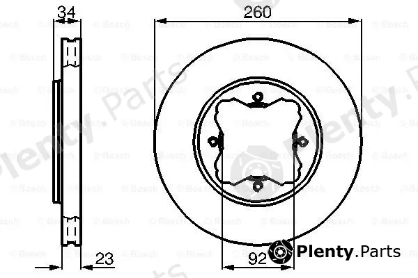 Bosch 0986478568 — Brake Disc