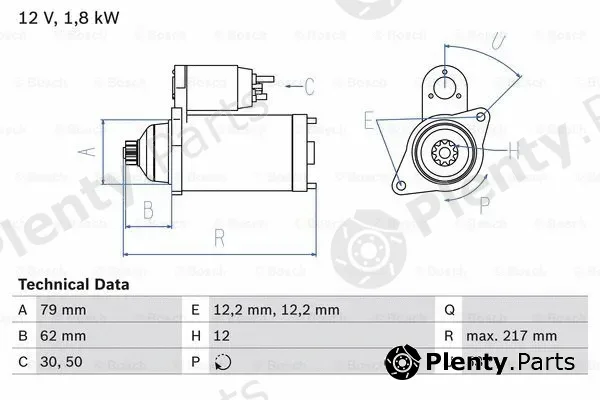 Bosch 0986026330 — Starter