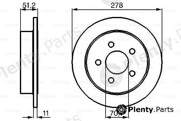 Bosch 0986478487 — Brake Disc