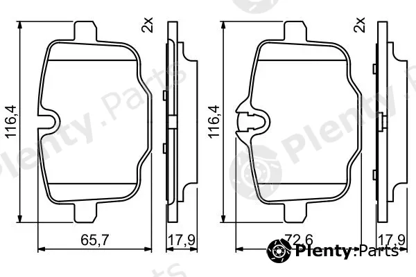 Bosch 0986494759 — Brake Pad Set, disc brake