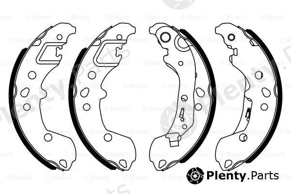 Bosch 0986487958 — Brake Shoe Set