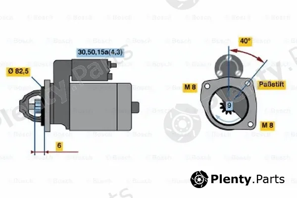 Bosch 0001108090 — Starter