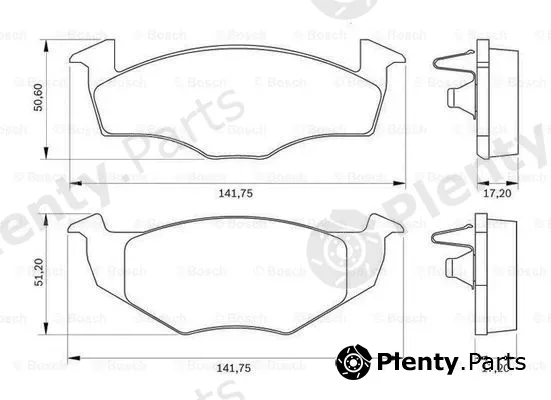 Bosch 0986BB0085 — Brake Pad Set, disc brake