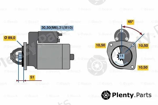 Bosch 0001263014 — Starter