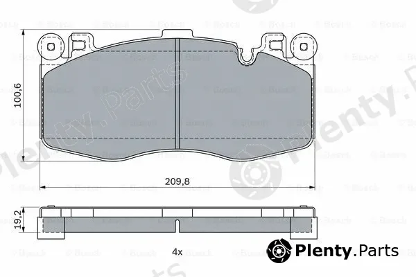 Bosch 0986424387 — Brake Pad Set, disc brake
