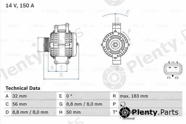 Bosch 0986047460 — Alternator