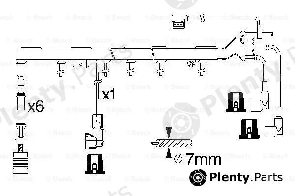 Bosch 0986356327 — Ignition Cable Kit