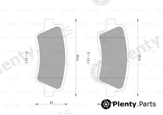 Bosch 0986AB1174 — Brake Pad Set, disc brake