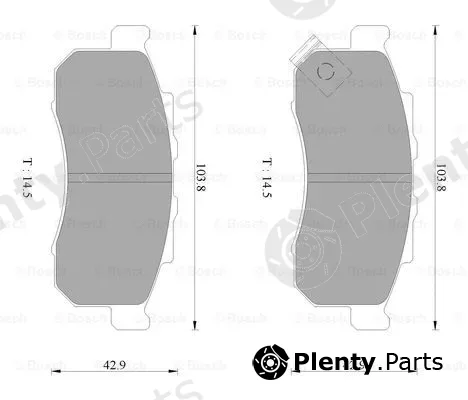 Bosch 0986AB2418 — Brake Pad Set, disc brake